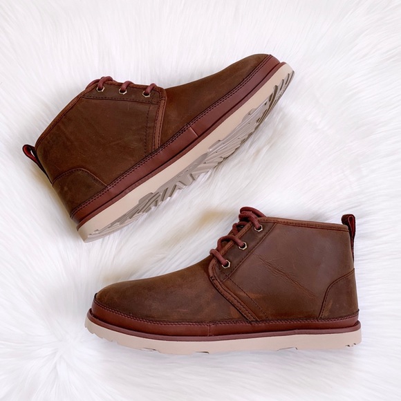 UGG Men’s Neumel Waterproof Chestnut Chukka Boots - Picture 7 of 8